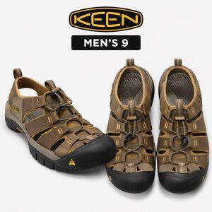 KEEN Newport Waterproof Hiking Sandals Mens 9 Brown Outdoor Trail Fisherman Shoe